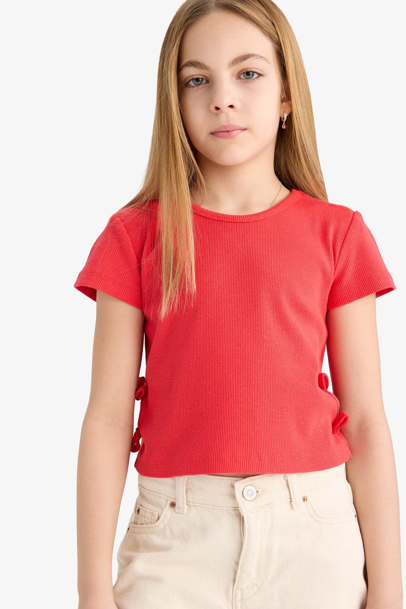 ديفاكتو تيشيرت نص كم ريبانا سليم فيت برقبة مستديرة - Image 4